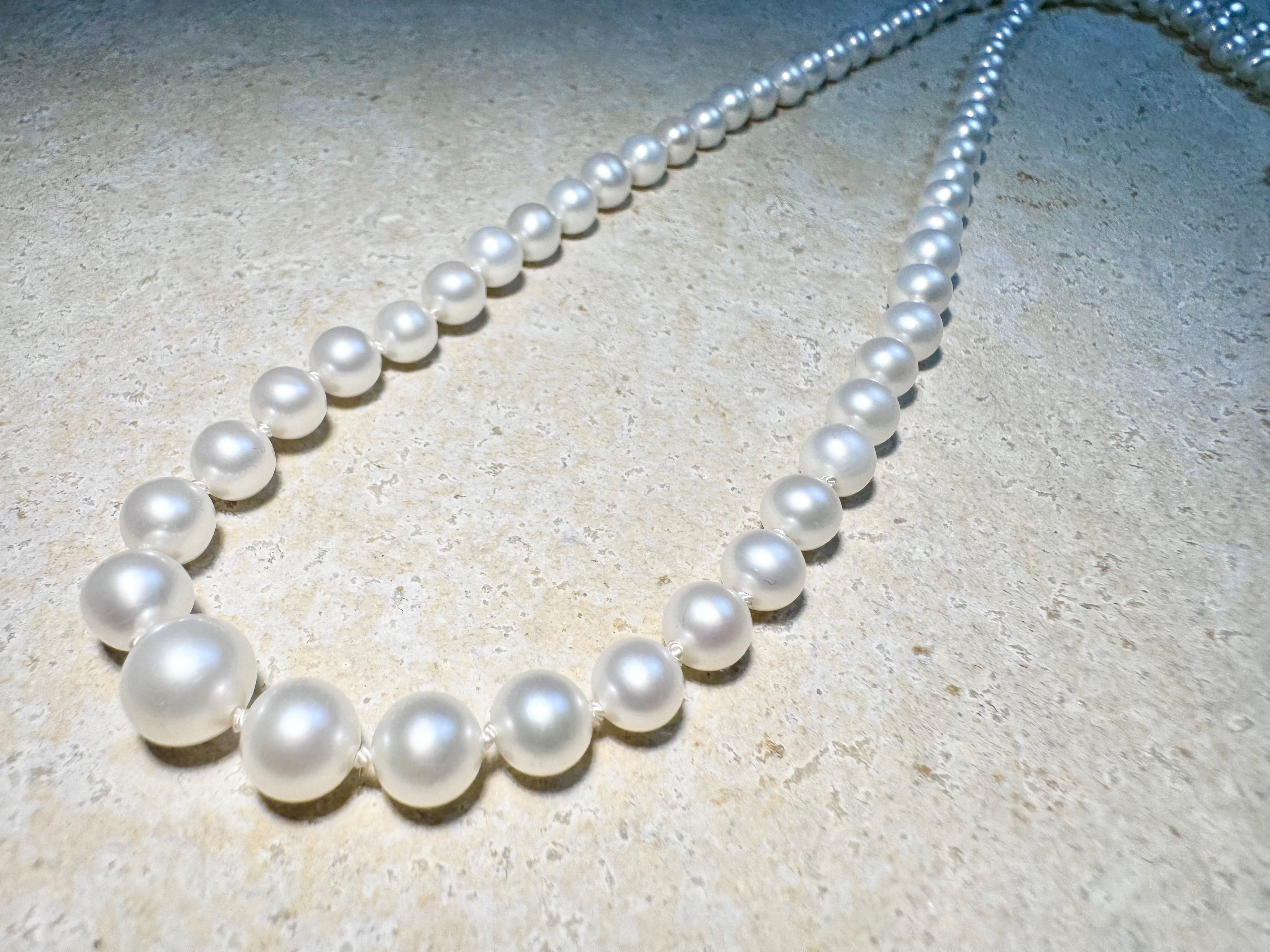 Pearl Graduated 14k Strand