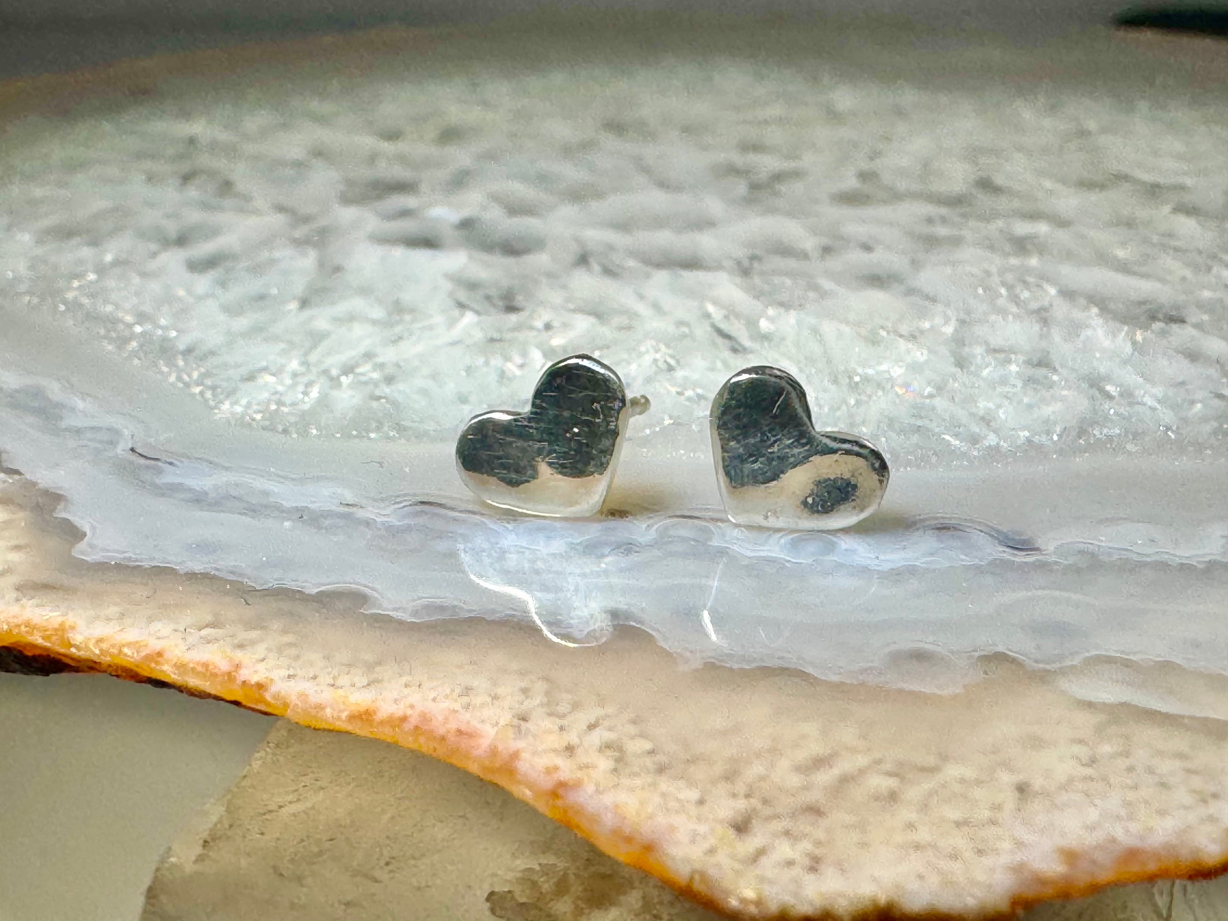 Heart 7mm Sterling Studs