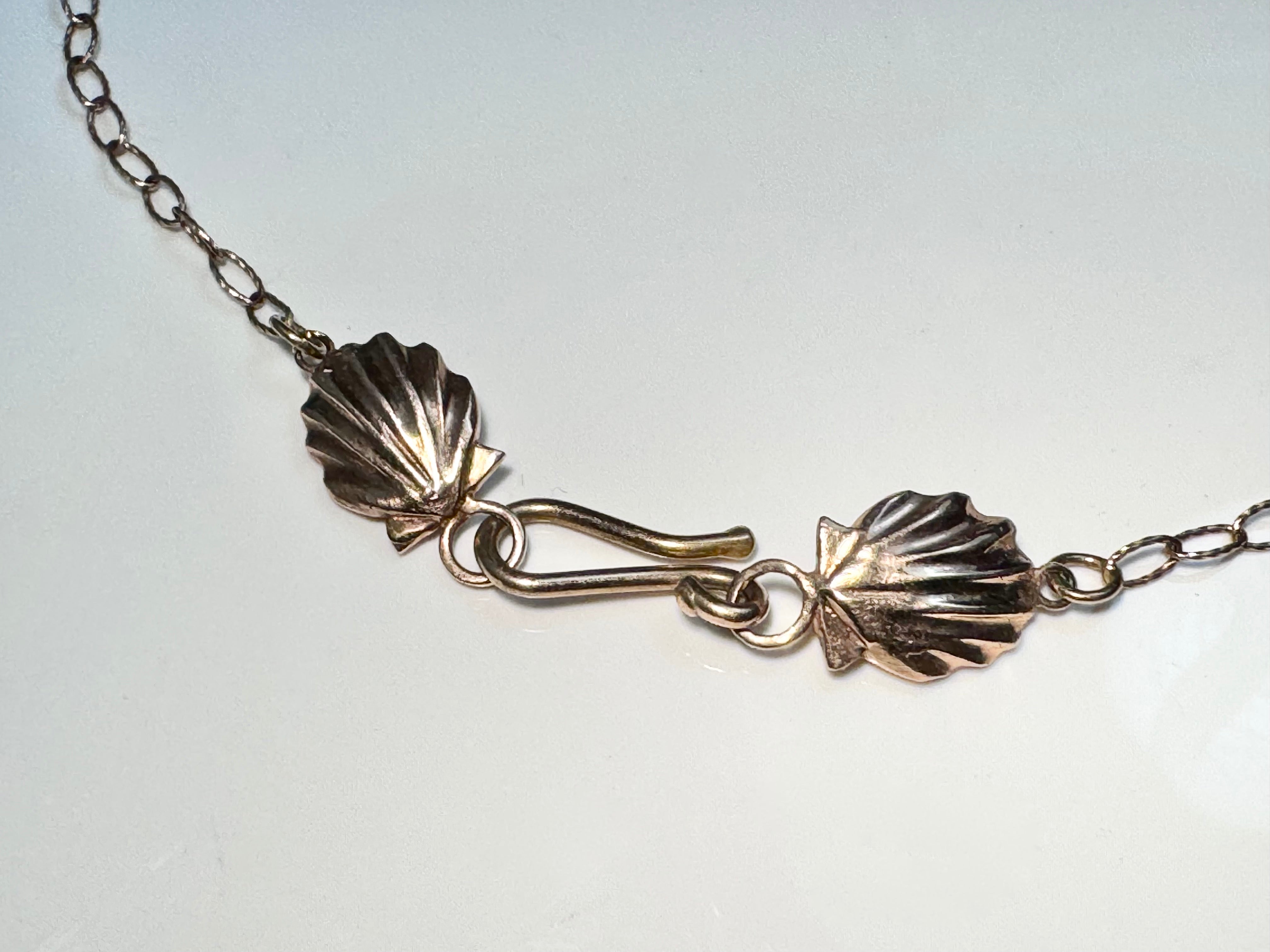 Diamond Shell Rose Gold Necklace