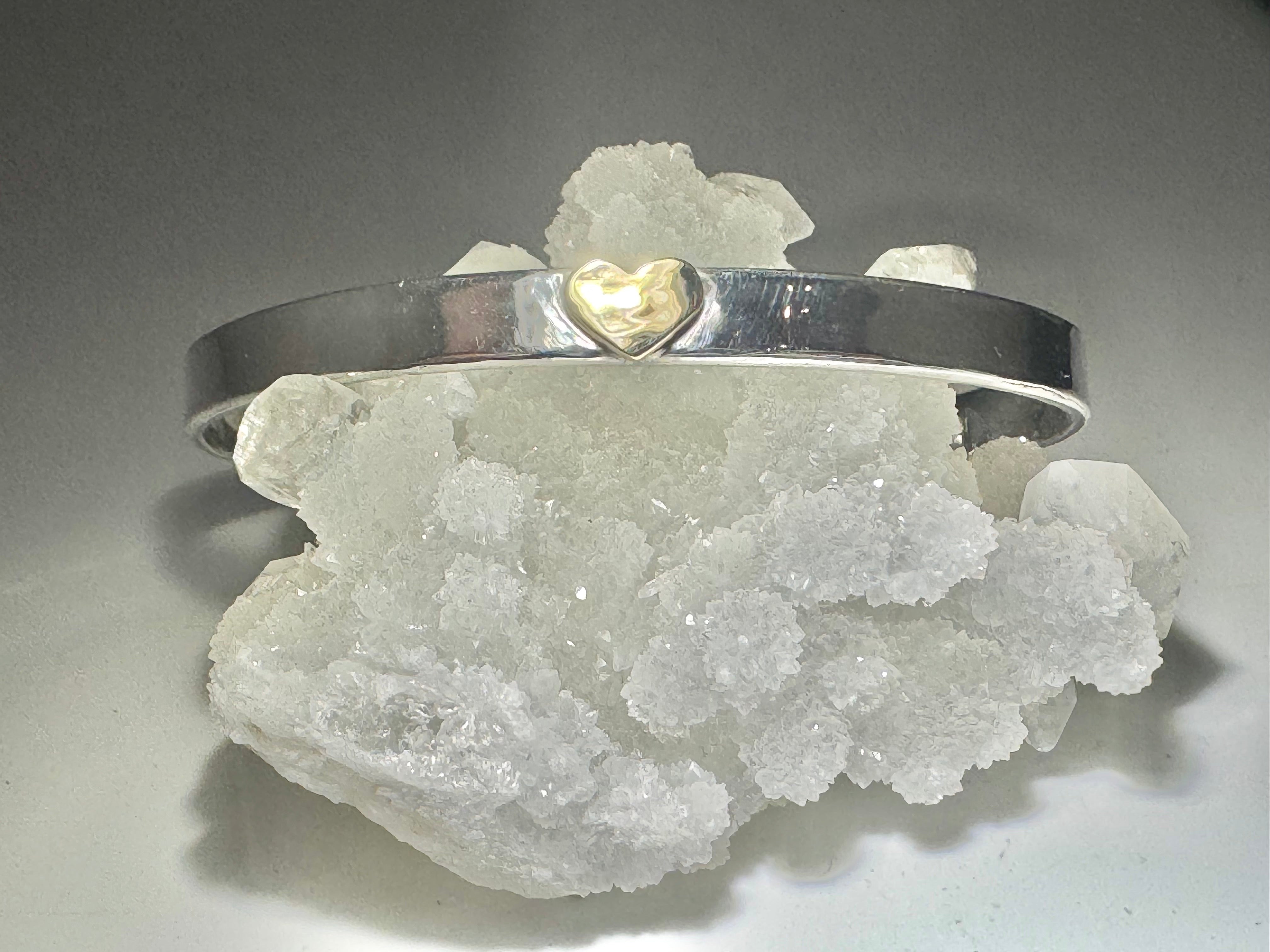 Heart Two Tone Cuff