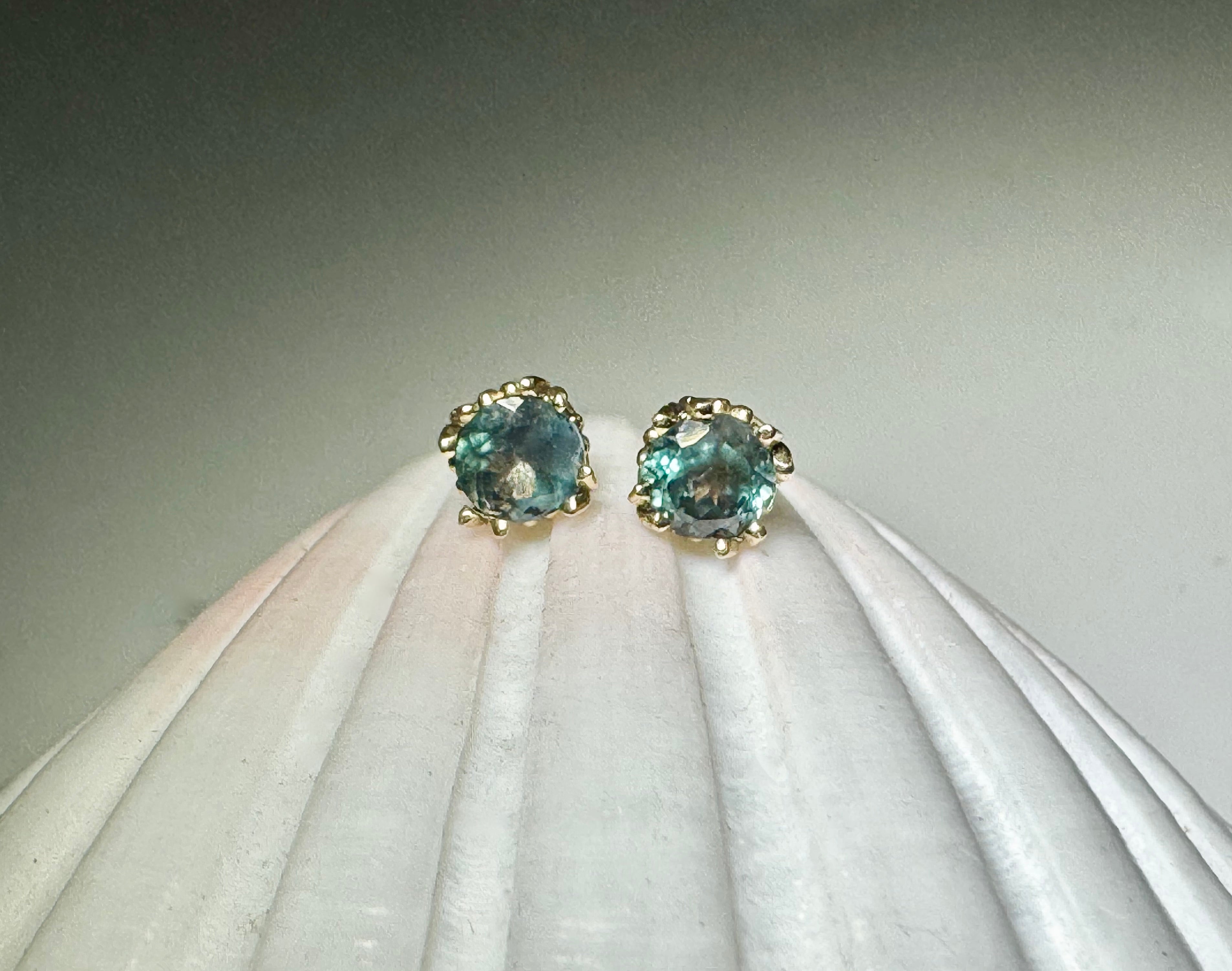 Alexandrite 14k Gold Studs