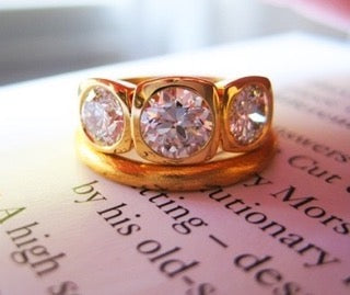 3 Diamond 14k Wedding Set