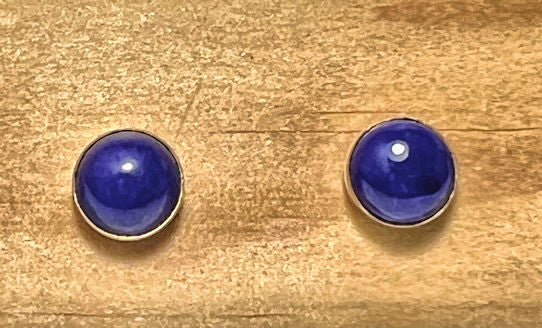 Lapis 14k Studs