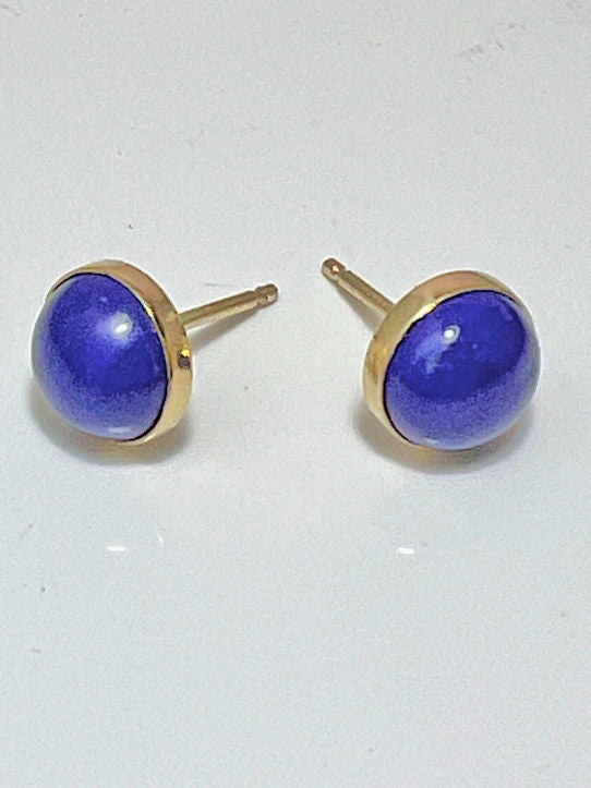 Lapis 14k Studs