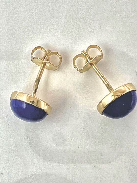 Lapis 14k Studs