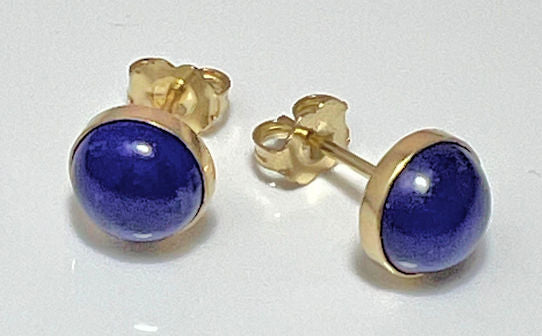 Lapis 14k Studs