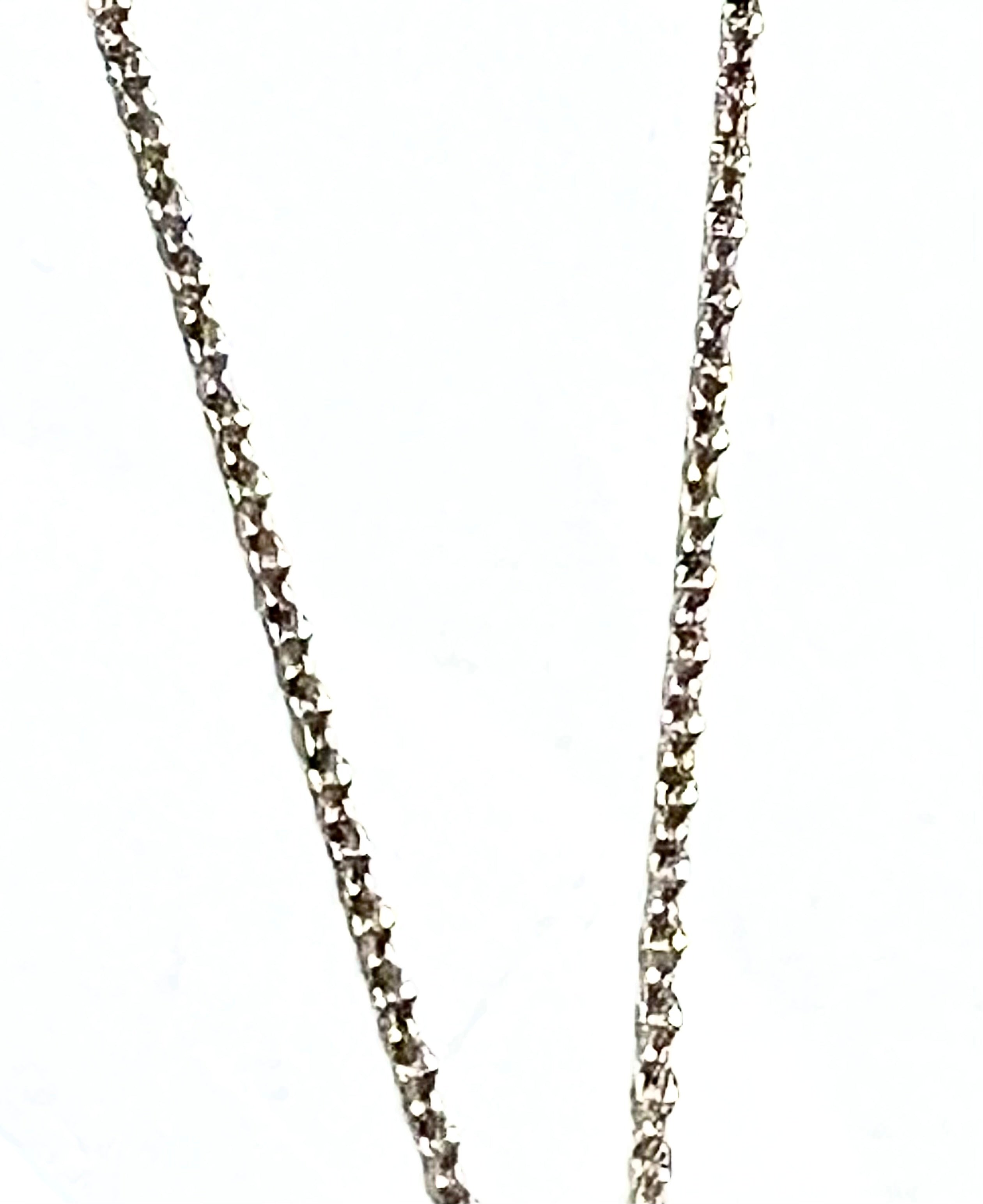 Raspberry Tourmaline Slash Two Tone Pendant