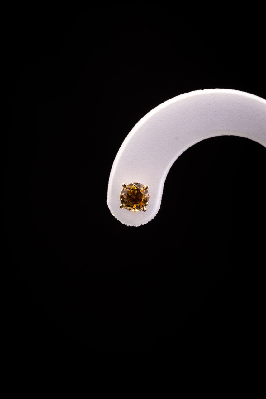 Yellow Sapphire 14k Studs