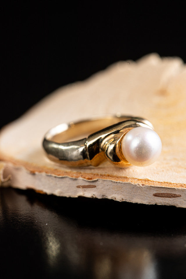 Akoya Pearl 14K Gold Ring