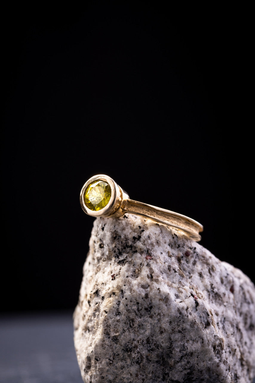 Yellow Sapphire 14K Ring