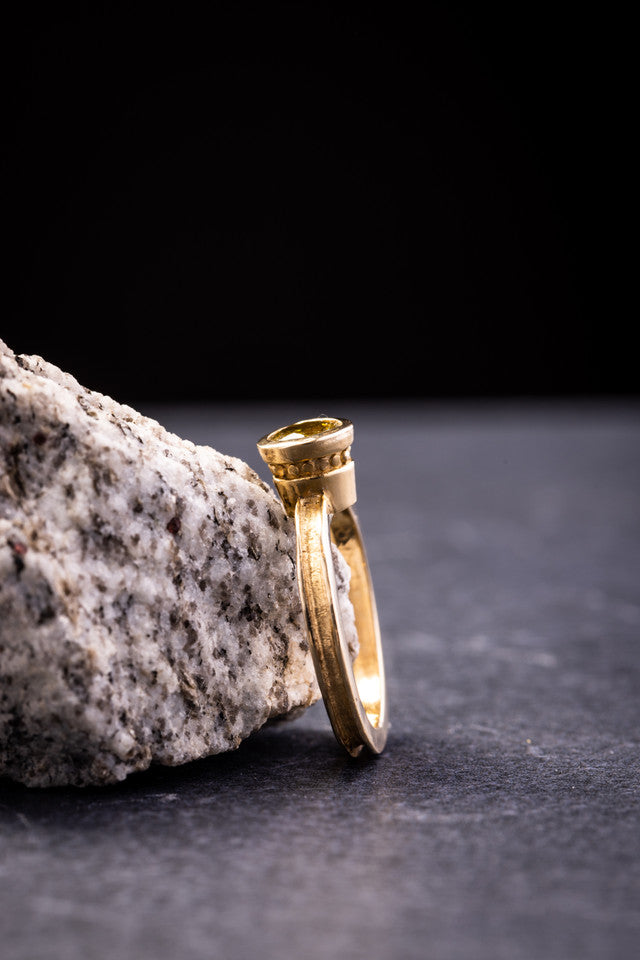 Yellow Sapphire 14K Ring