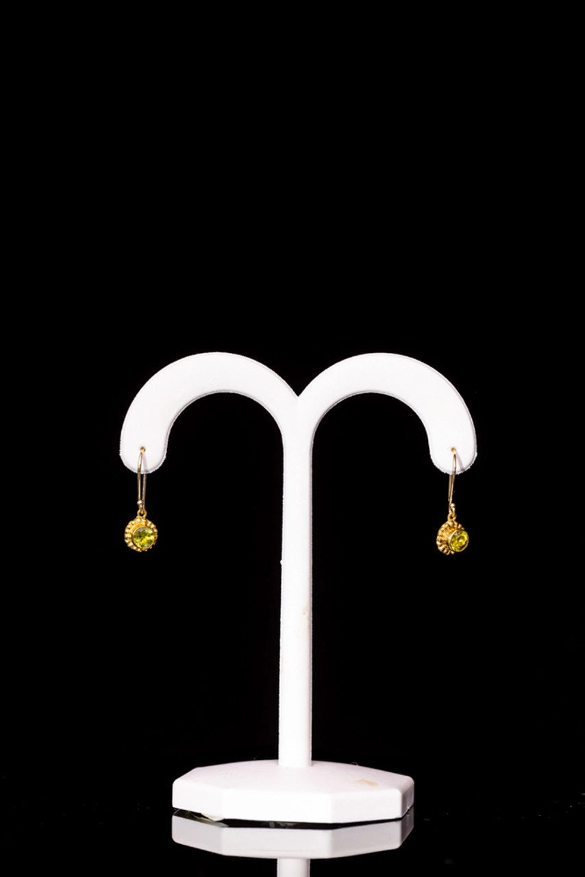 Arizona Peridot 14k & 18k Dangles