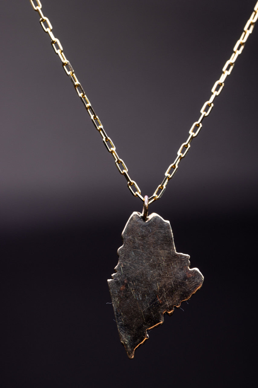 State of Maine 14k Gold Pendant