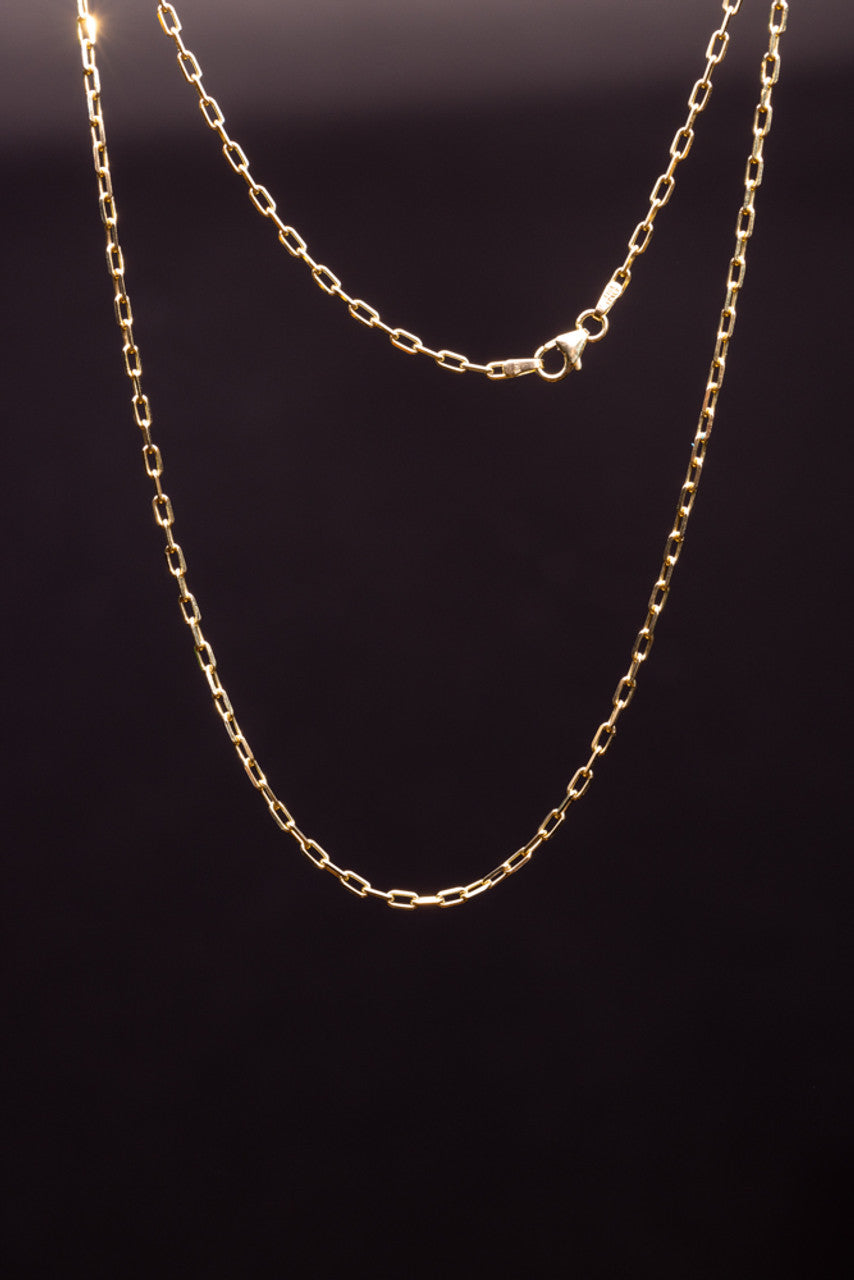 Paper Clip 2mm 14K Chain