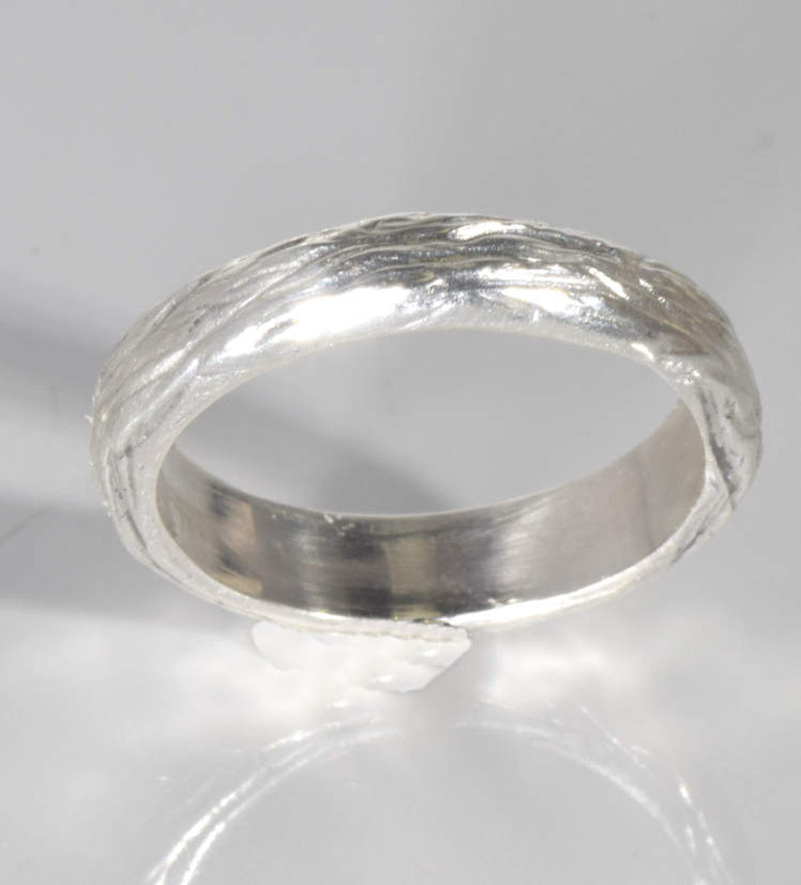 Bark 4.5 mm Sterling Silver Band