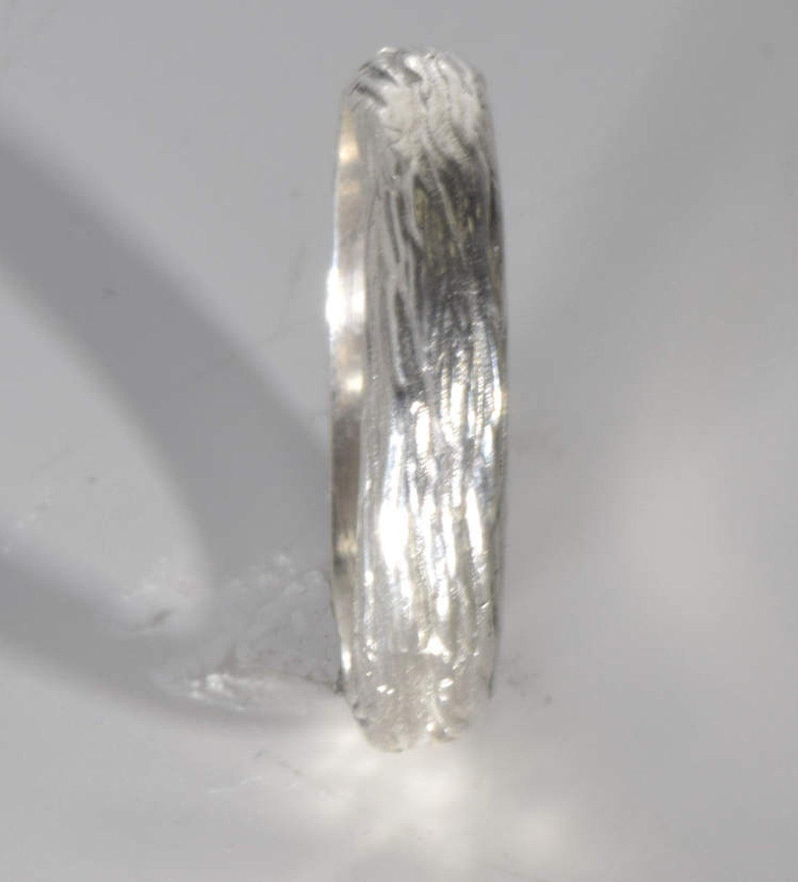 Bark 4.5 mm Sterling Silver Band