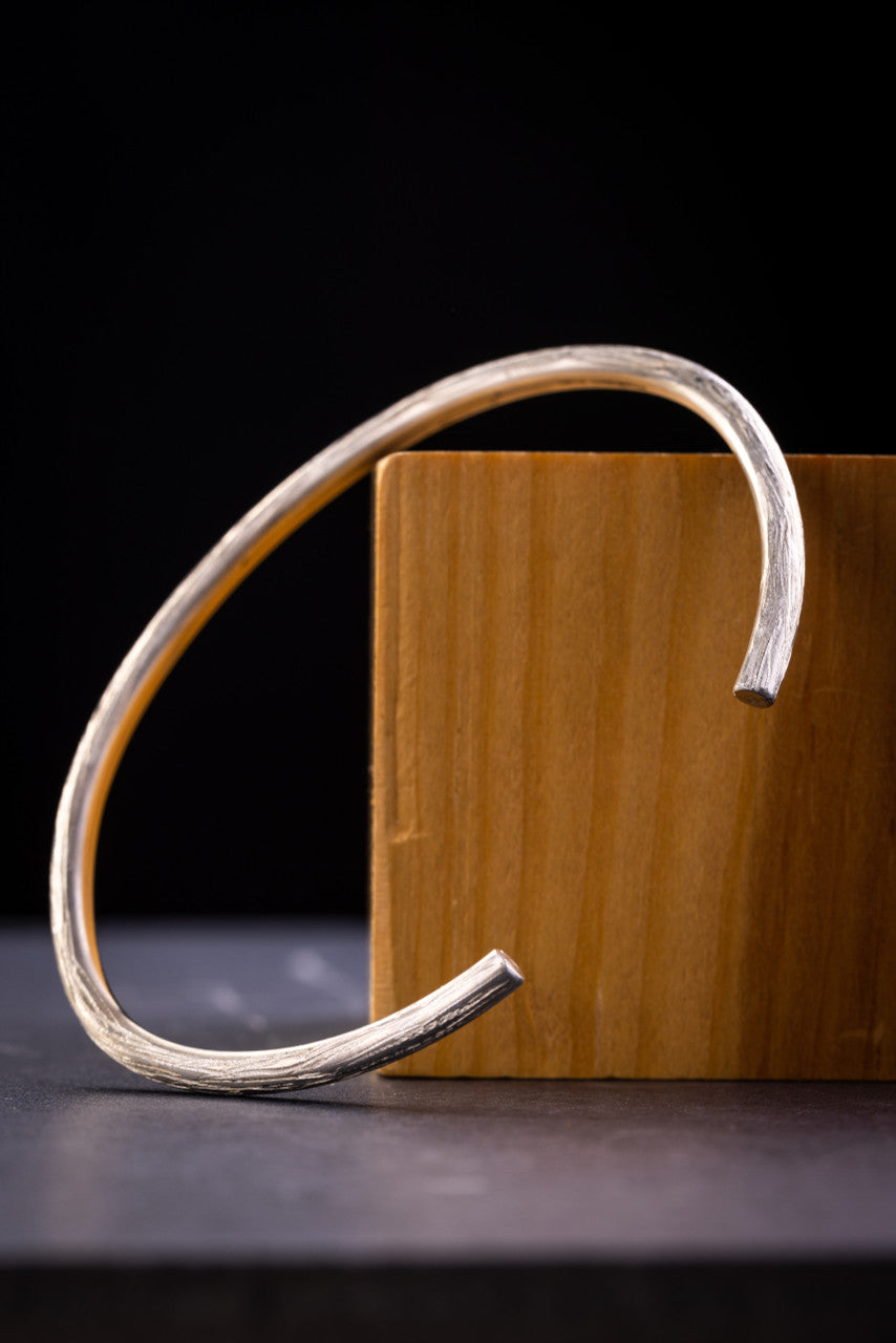 Bark Style Cuff in Sterling Silver