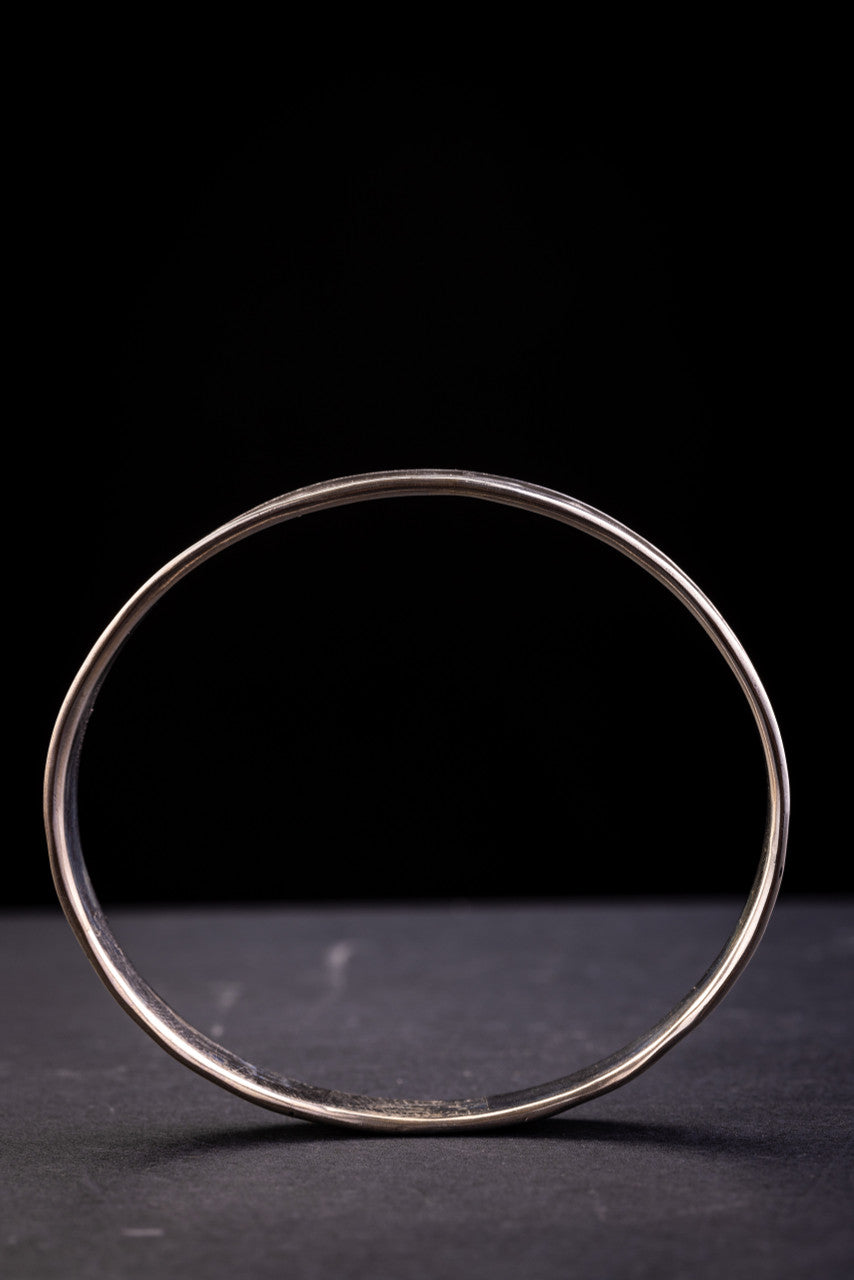 Raised Edge Sterling Bangle