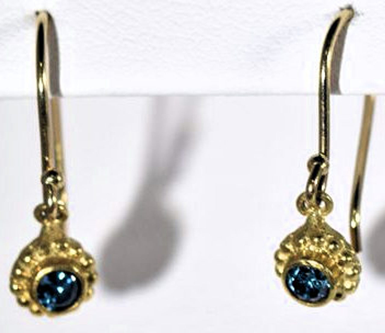 Blue Diamond Beaded Dangles