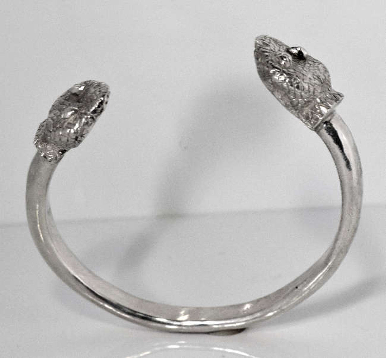 Snake Head Sterling Cuff