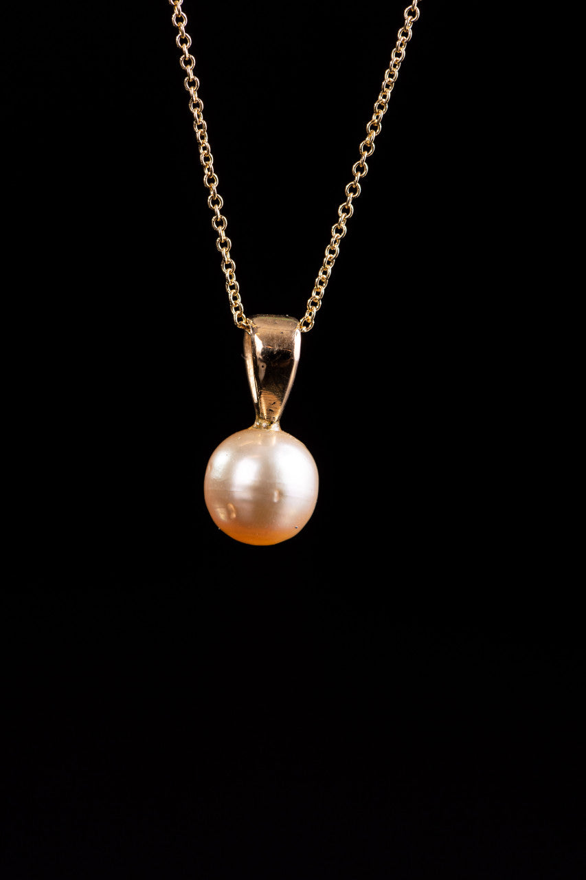 Baroque Akoya Pearl & 14K Gold & Pendant