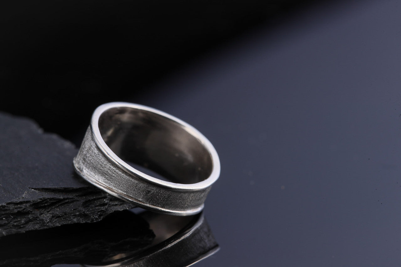 Crescent Moon Two Tone Ring