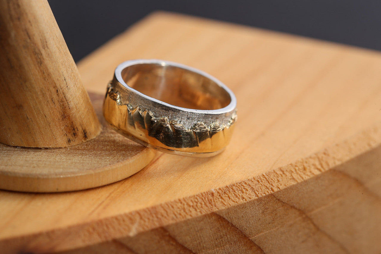 Mountain Ring Two Tone Band