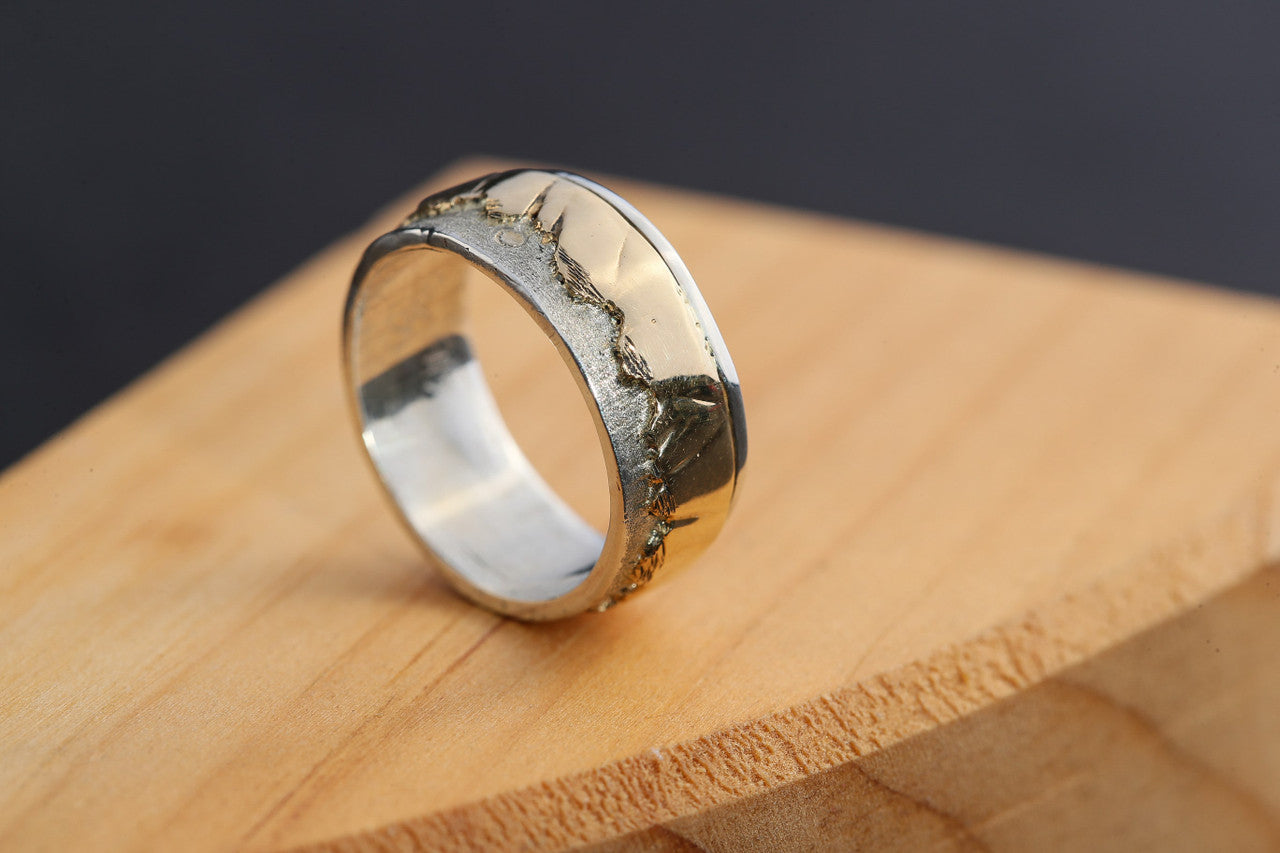 Mountain Ring Two Tone Band