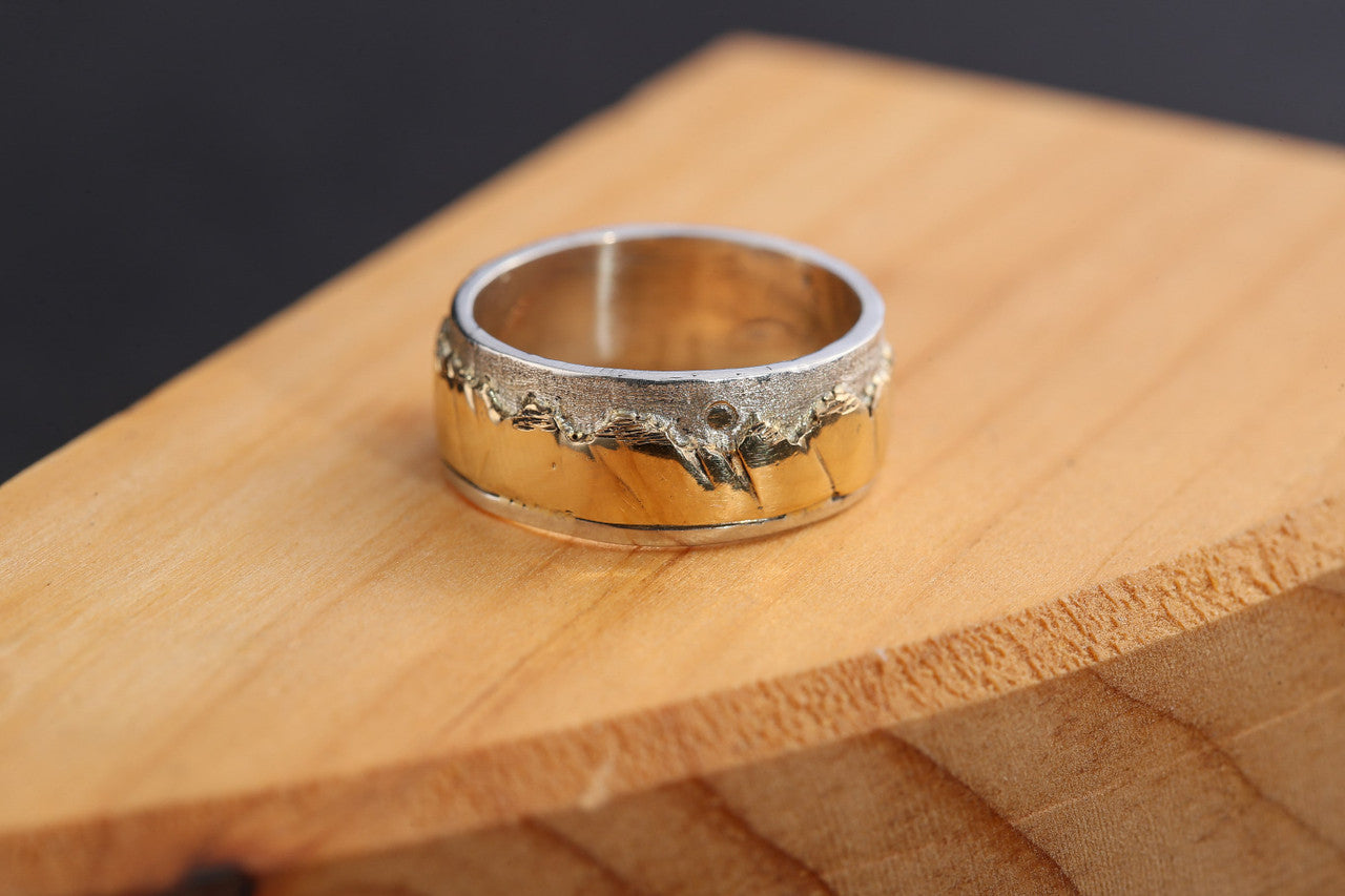 Mountain Ring Two Tone Band