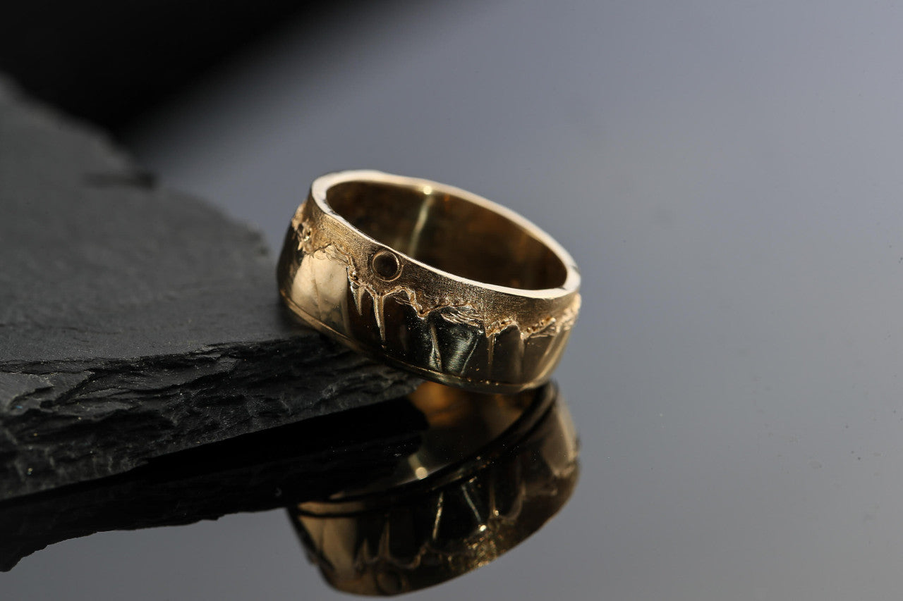 Mountain 14k Gold Ring
