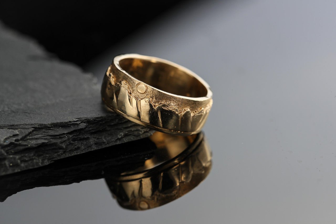 Mountain 14k Gold Ring