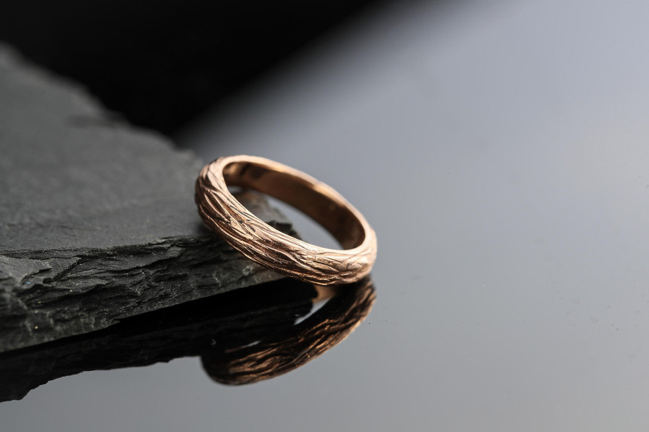 Bark Band 14K Rose Gold
