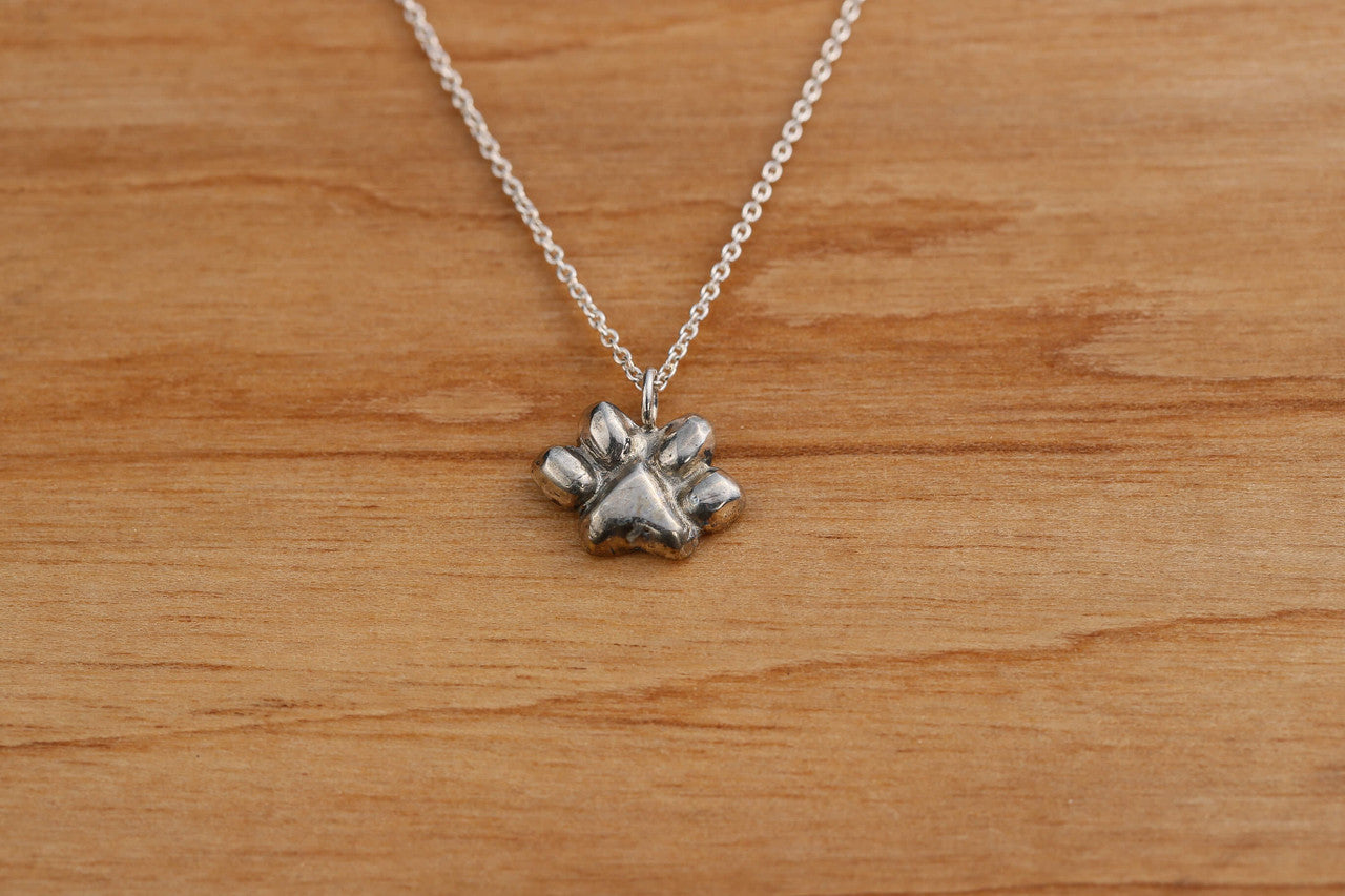Paw Sterling Silver Pendant
