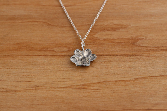 Paw Sterling Silver Pendant