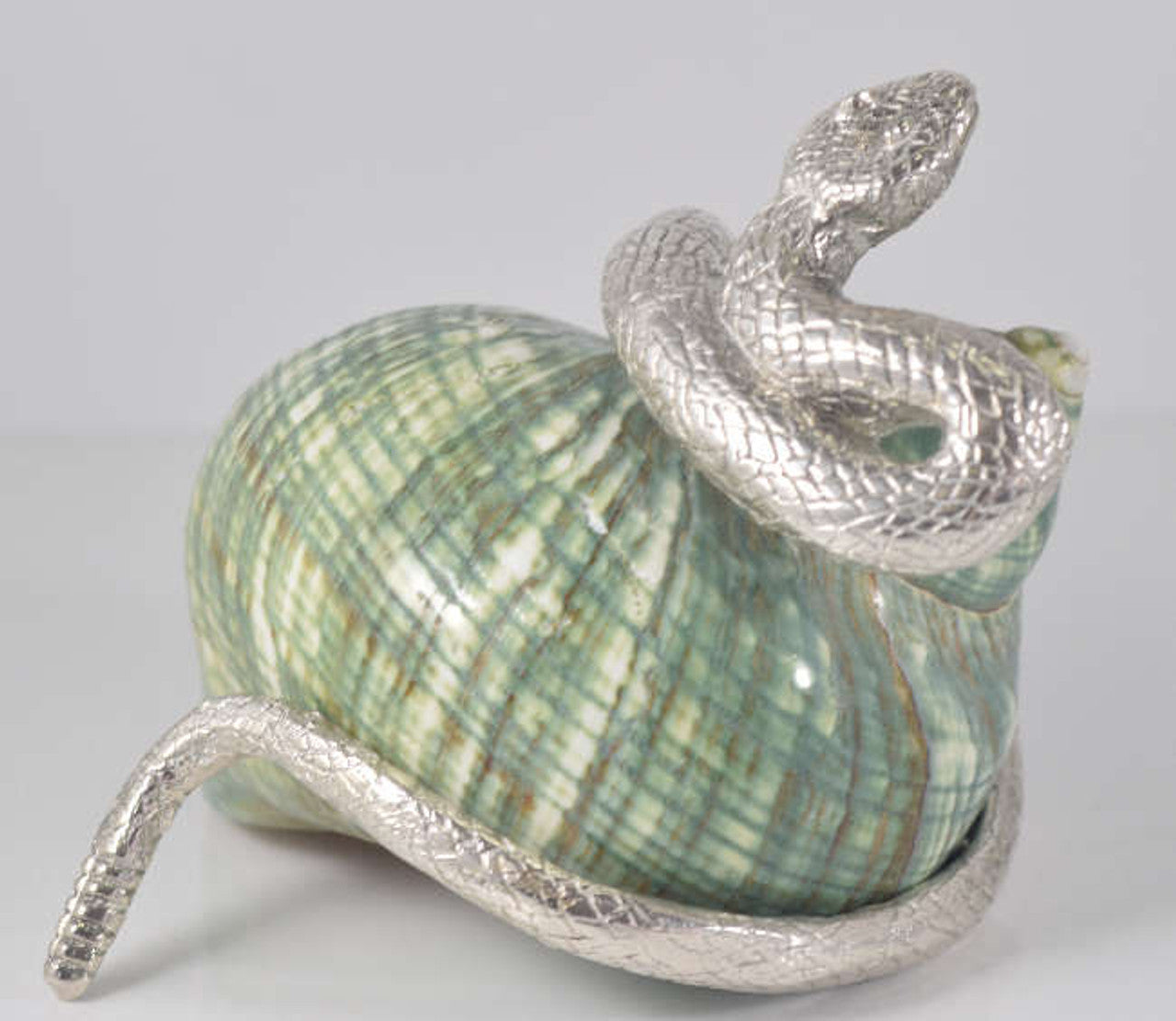 Large Silver Snake Cuff