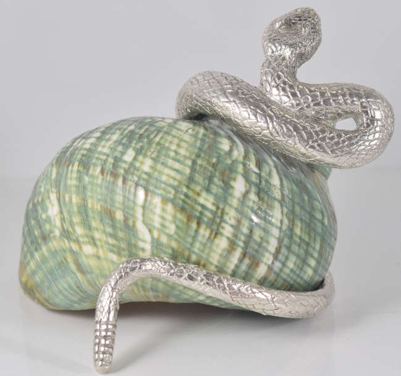 Large Silver Snake Cuff