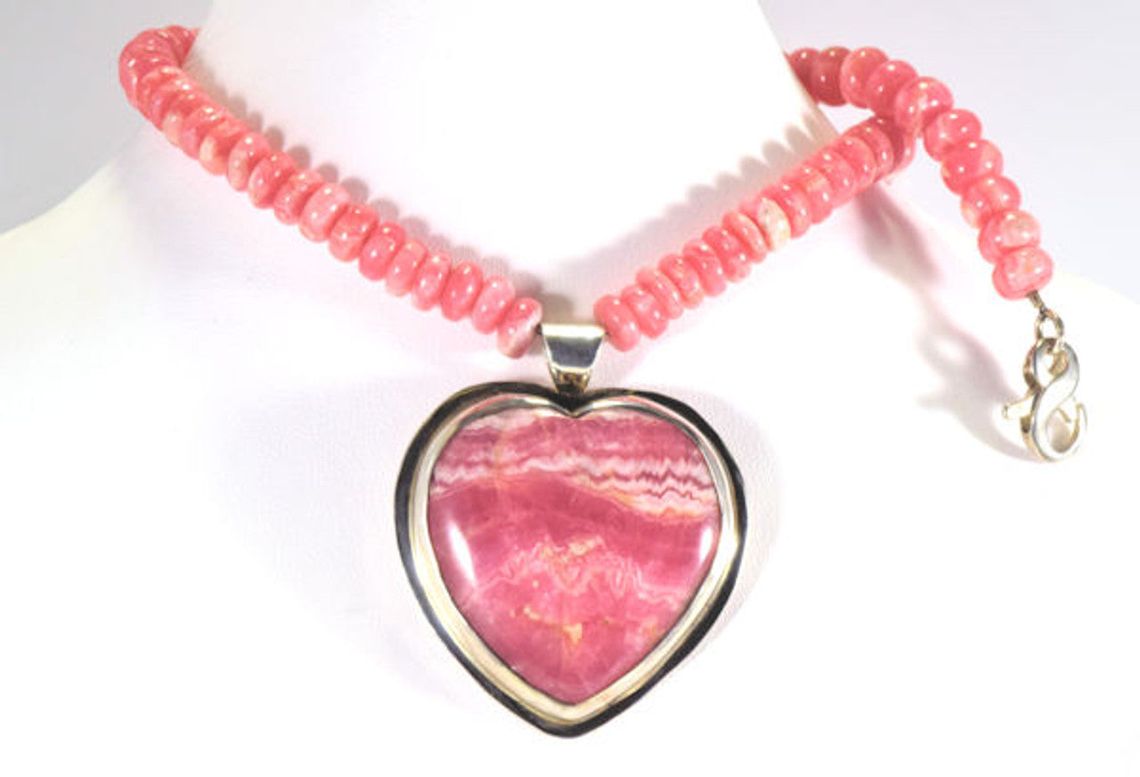 Rhodocrosite Heart Strand