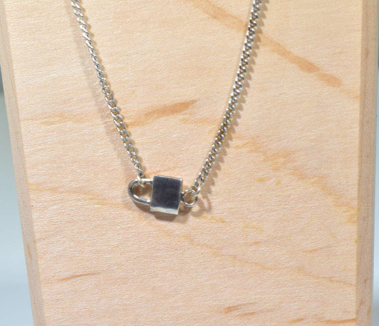 Padlock Sterling Silver Necklace