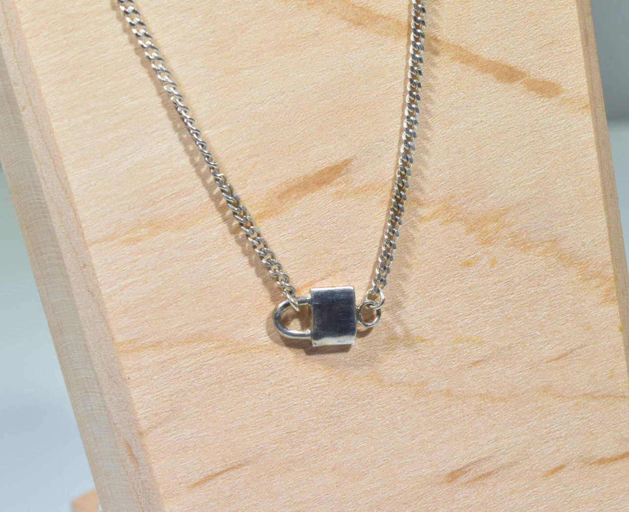 Padlock Sterling Silver Necklace