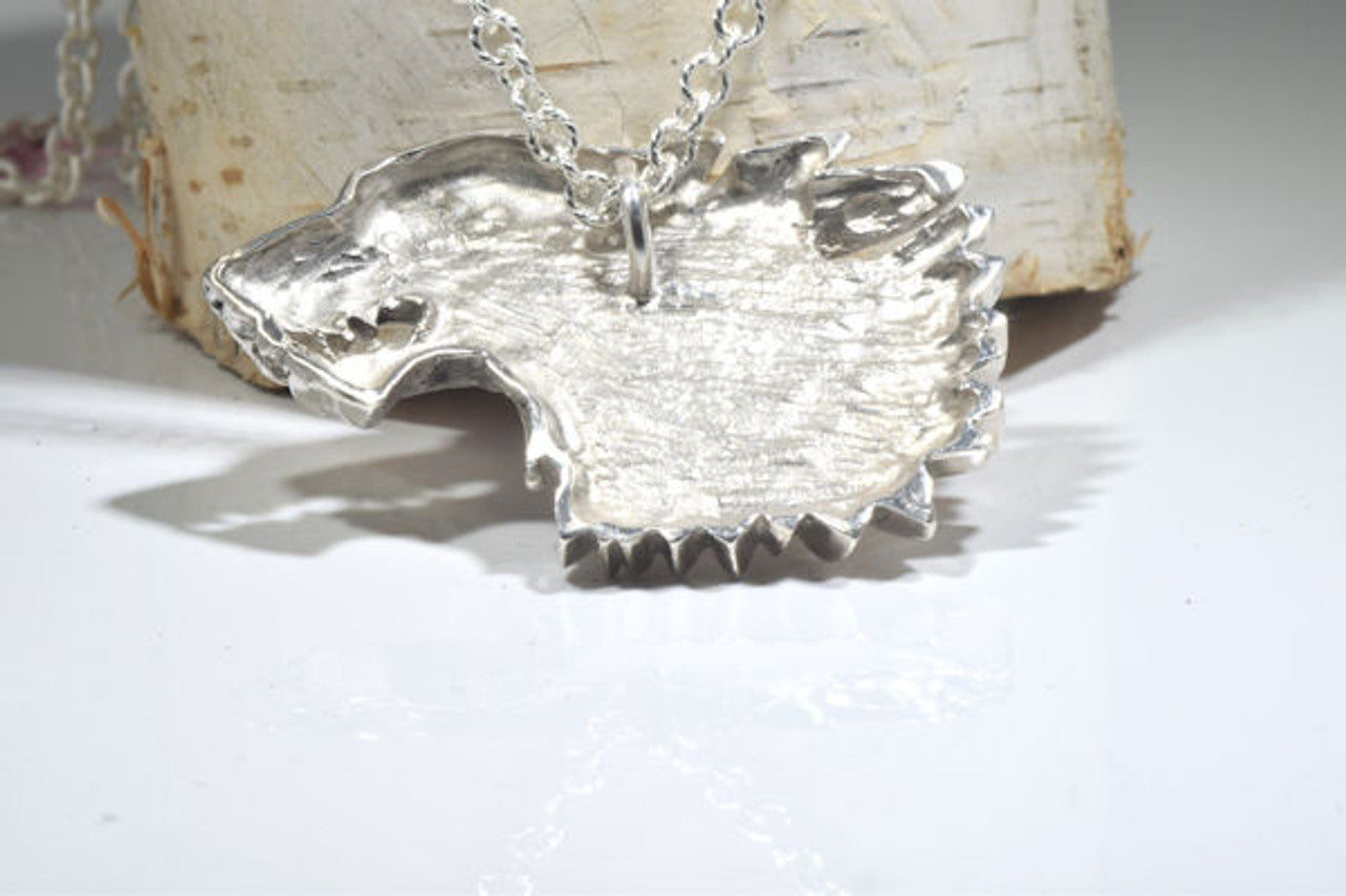 Wolf "Winter is Coming" Pendant
