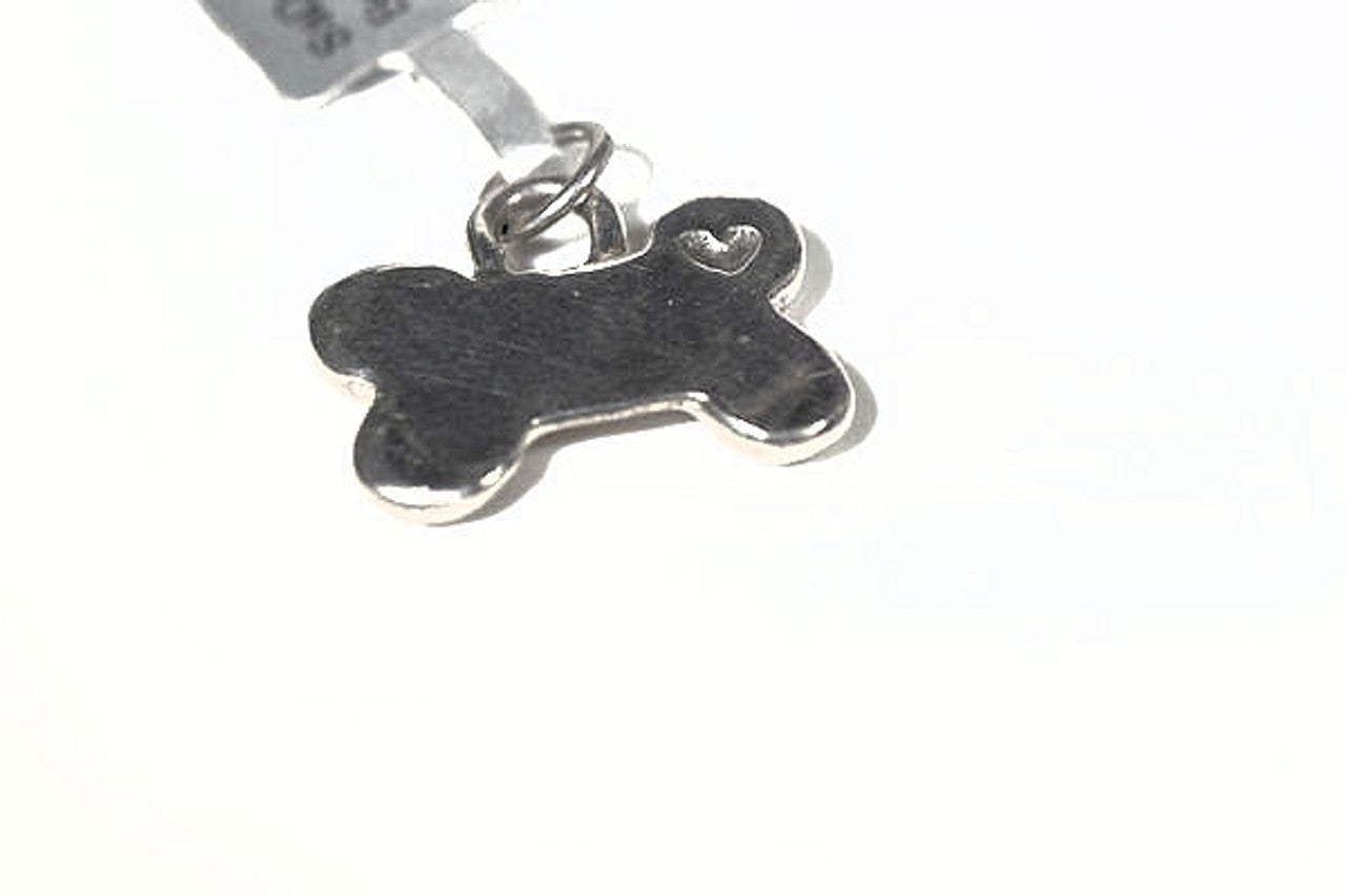 Dog Bone Silver Pendant