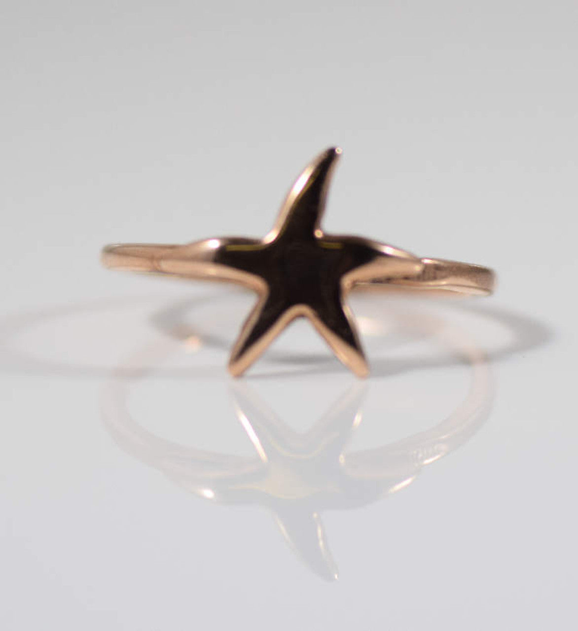 Rose Gold Starfish Ring