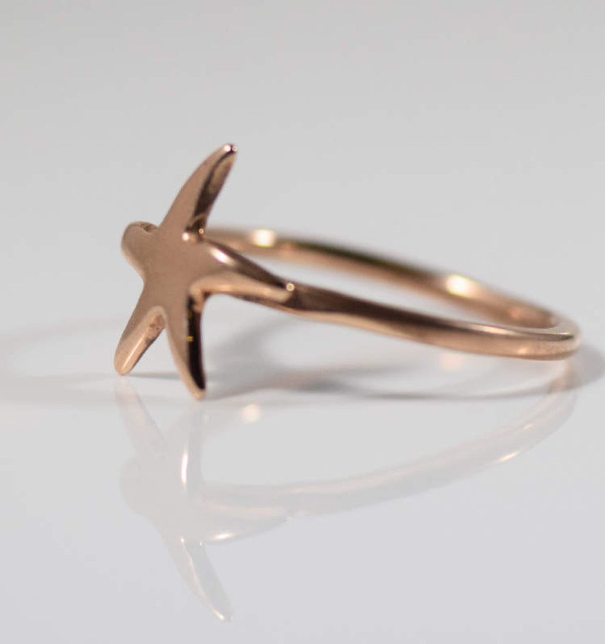 Rose Gold Starfish Ring