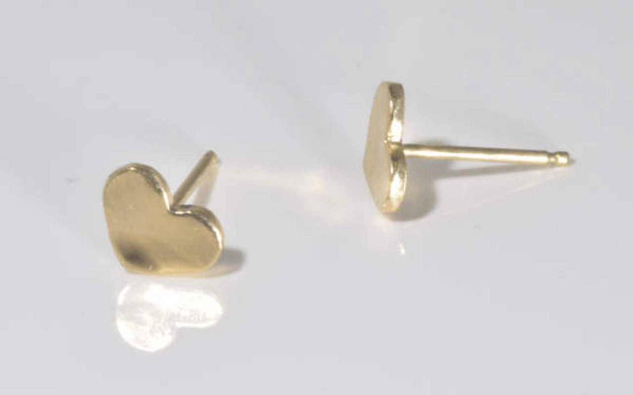 Heart Tiny Gold Studs