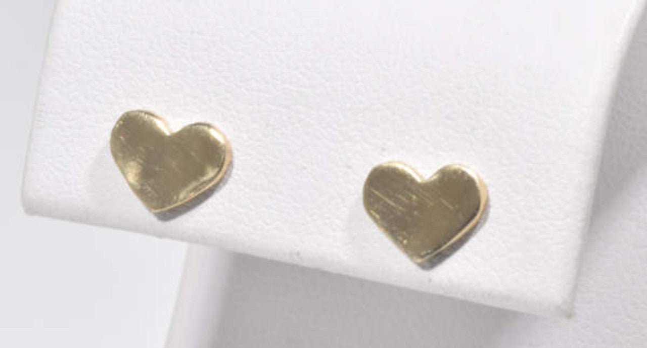 Heart Tiny Gold Studs