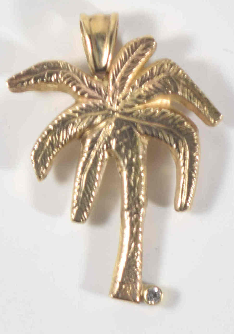 Palm Tree 14k Pendant