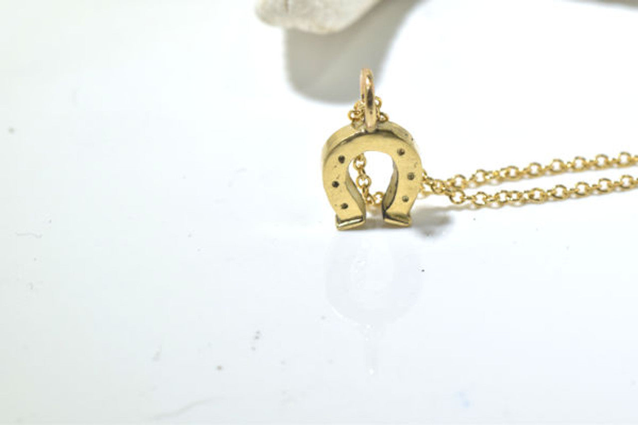 Horseshoe 14k Pendant