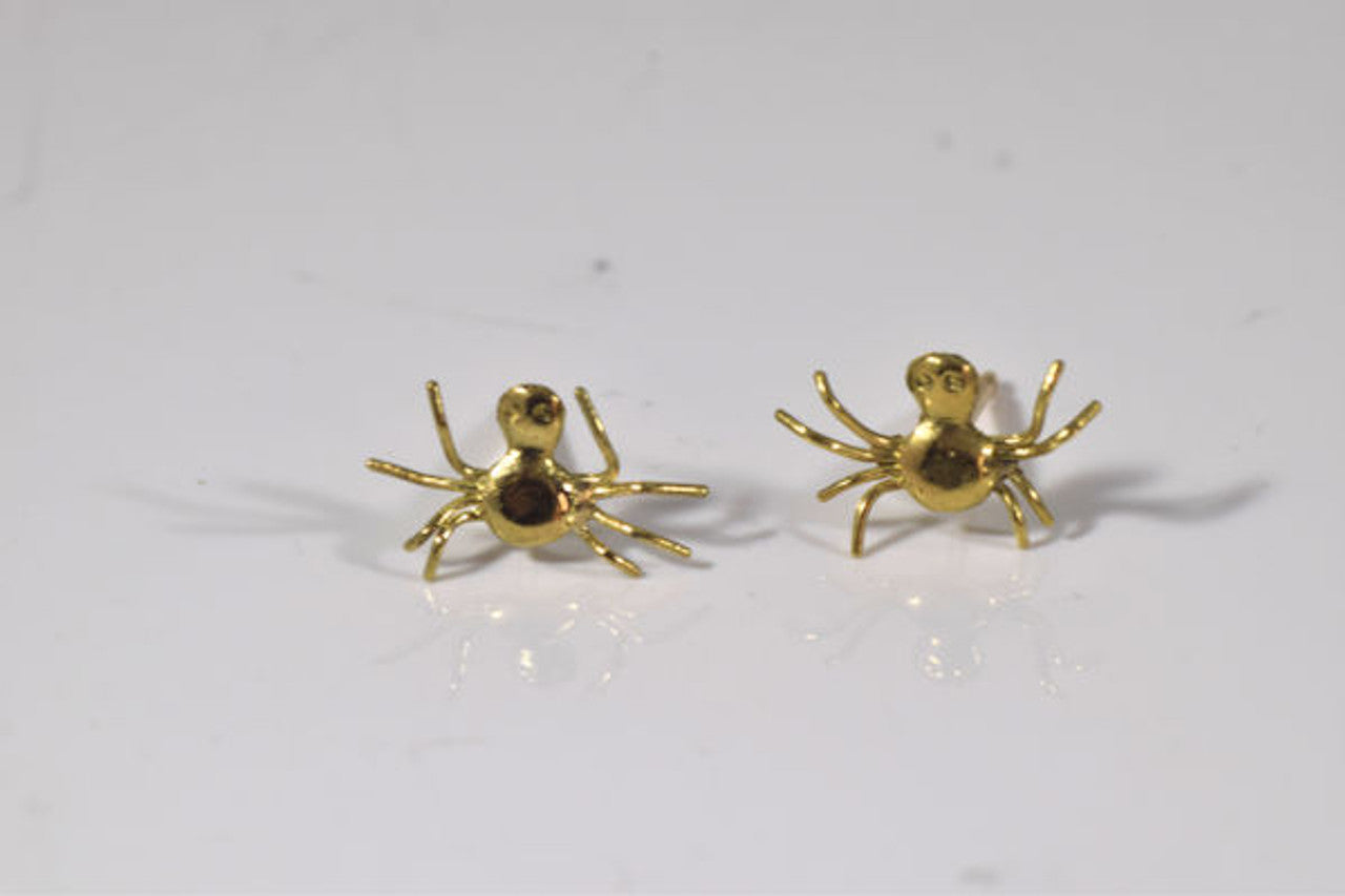 Spider 14k Gold Studs
