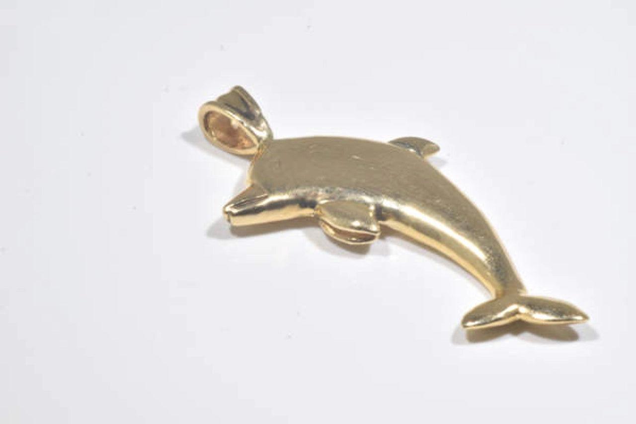 Dolphin 14k Pendant