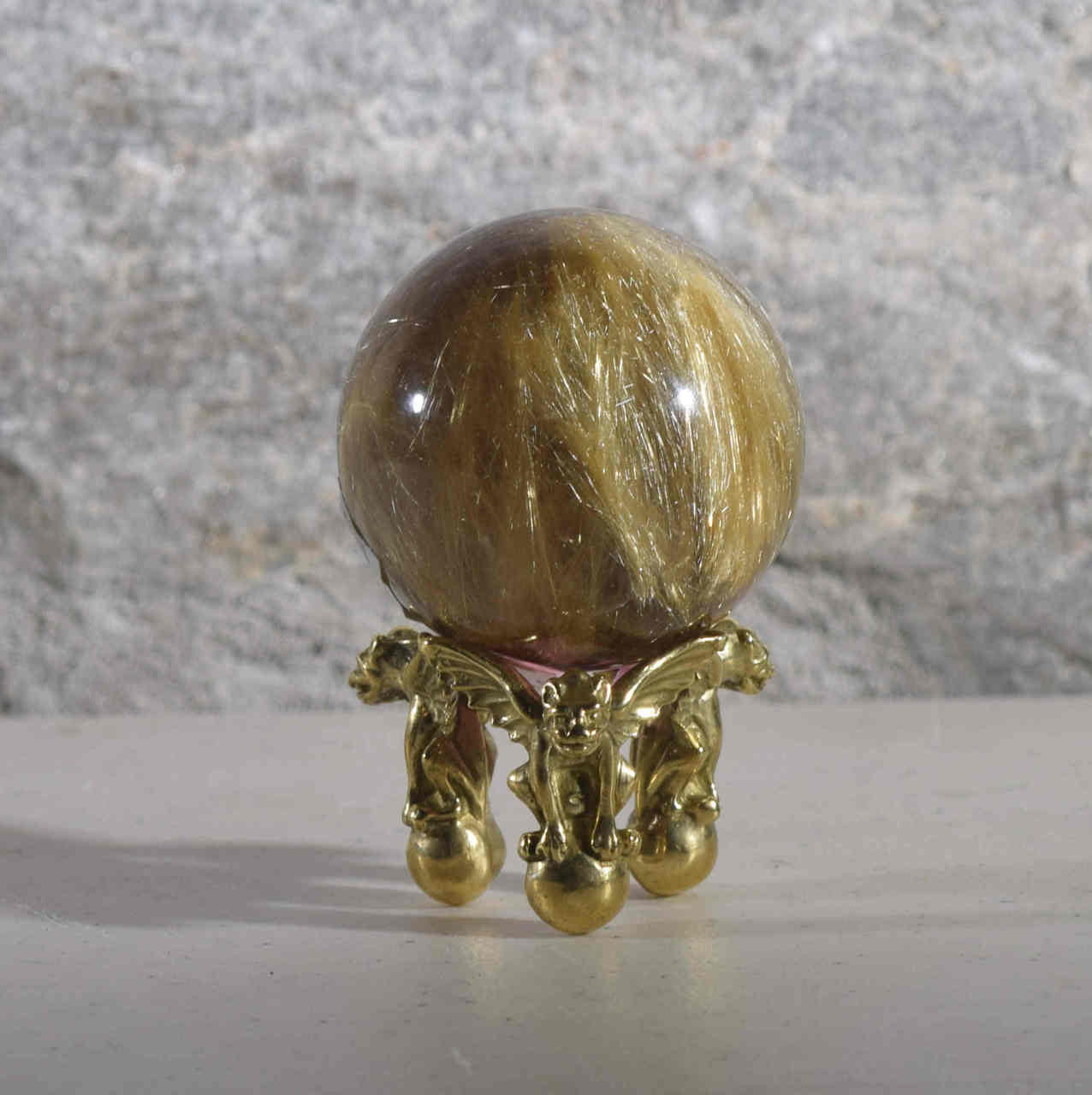 Rutilated Quartz 2 Inch Sphere